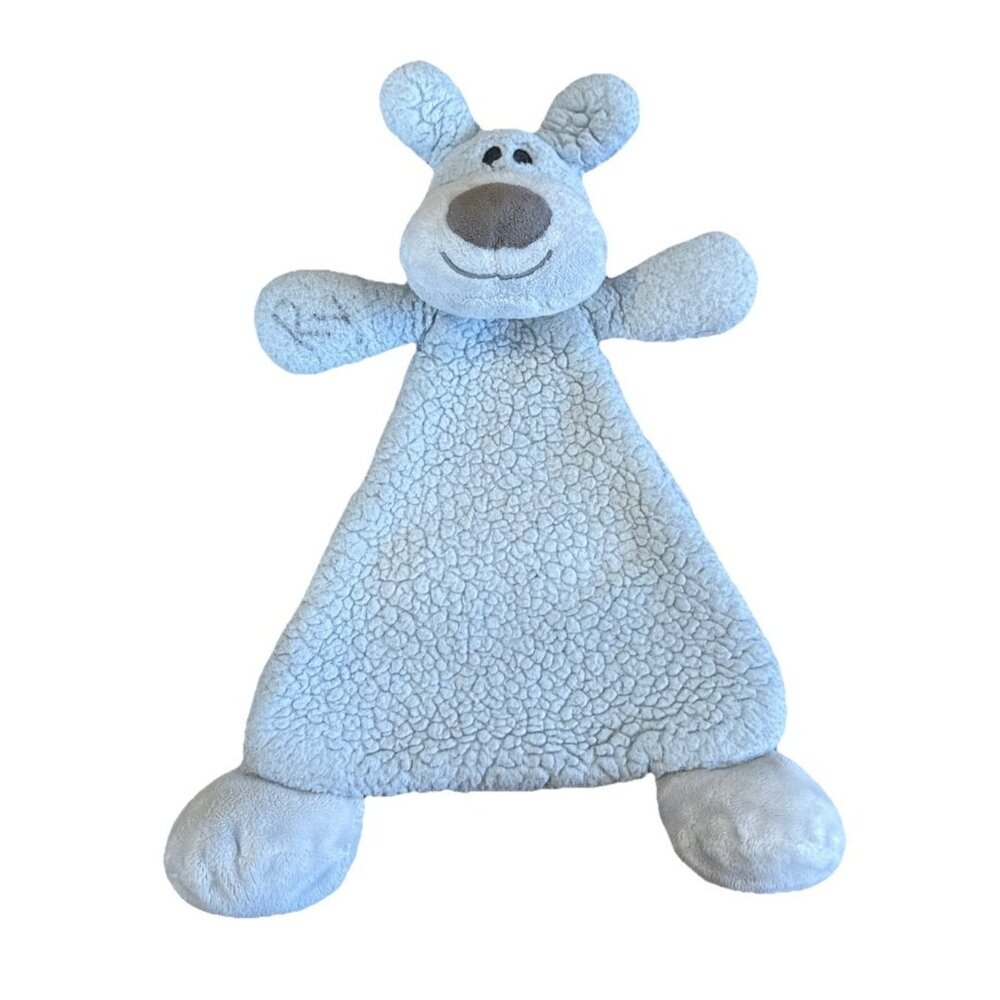 Demdaco Nat & Jules Damien Puppy Dog Blue Cuddle Plush Lovey Baby Cozies 14”